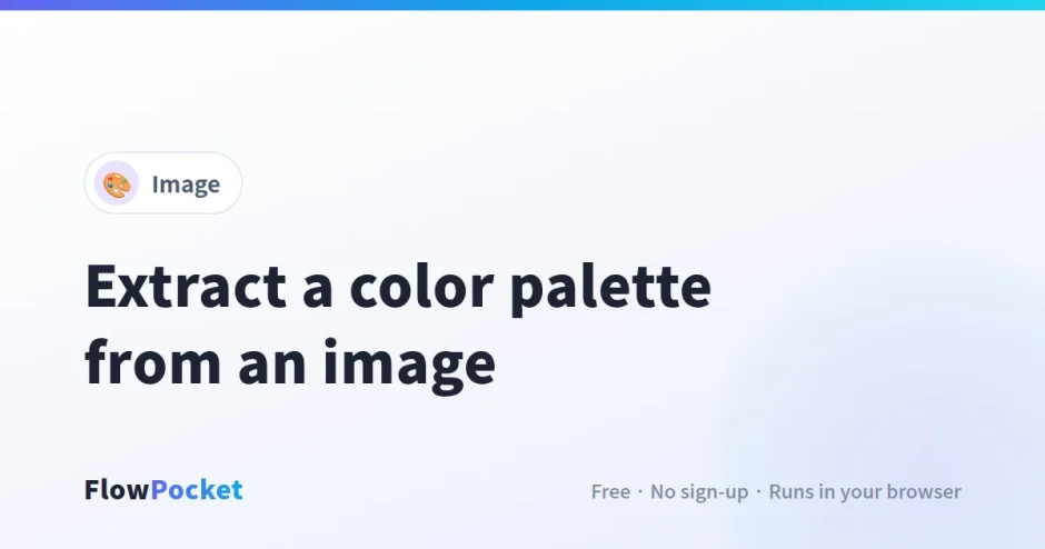 How to Extract a Color Palette from an Image