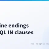 How to Convert CSV to TSV, Fix Line Endings and Build SQL IN Clauses