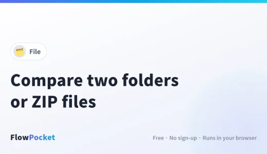 How to Compare Two Folders or ZIP Files and Save Only the Changed Files