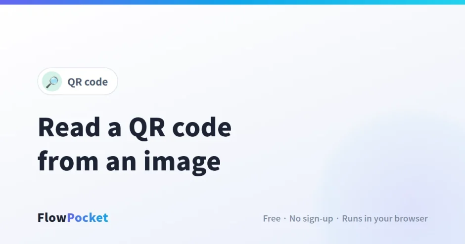 How to Read a QR Code from an Image or Screenshot
