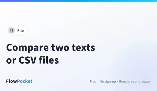 How to Compare Two Text Files or CSVs and Highlight the Differences