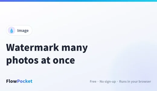 How to Add a Watermark to Photos in Bulk