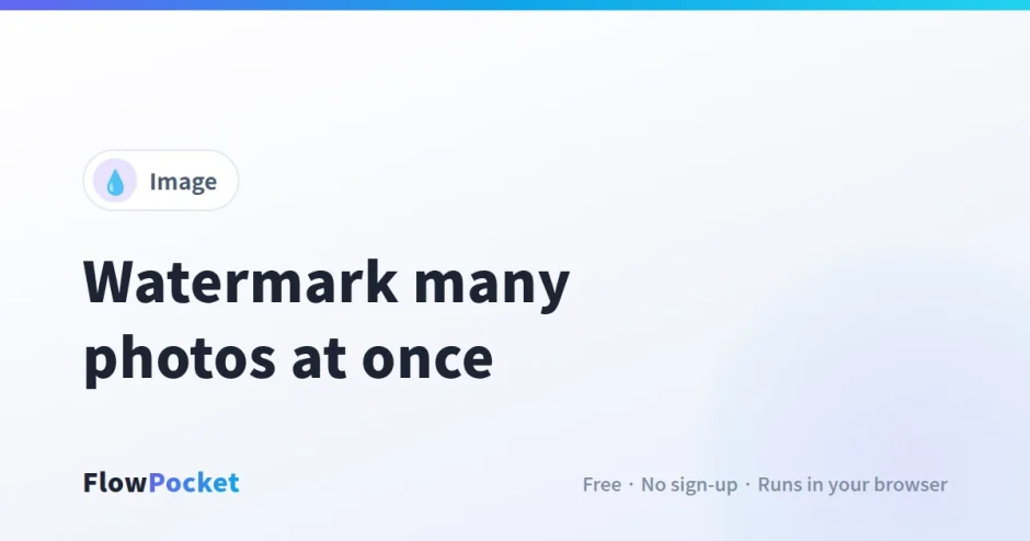 How to Add a Watermark to Photos in Bulk