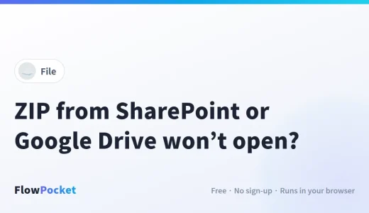 ZIP from SharePoint, Teams, OneDrive or Google Drive Won’t Open? Why It Happens and How to Fix It